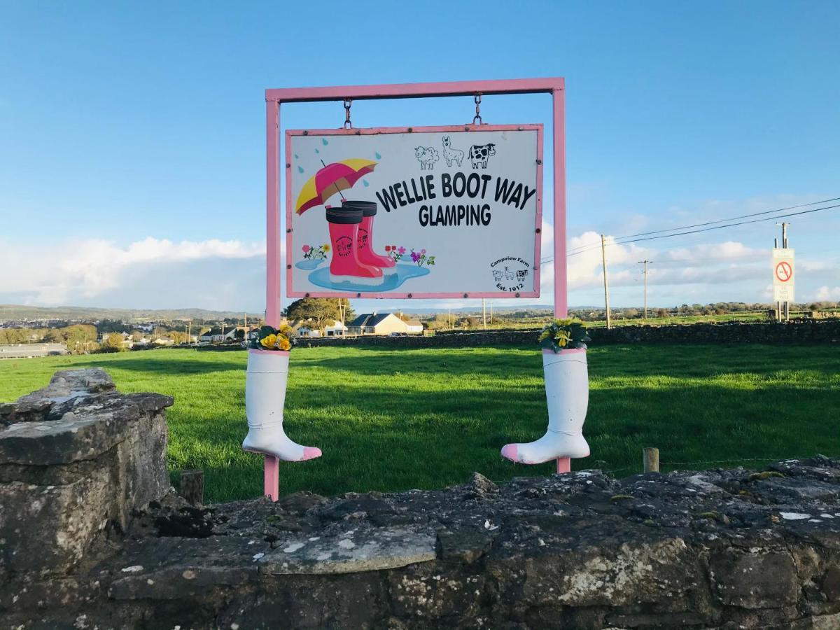 The Beautiful Lazy Llama Shepherd Hut Farm Stay Ballyshannon Exteriör bild